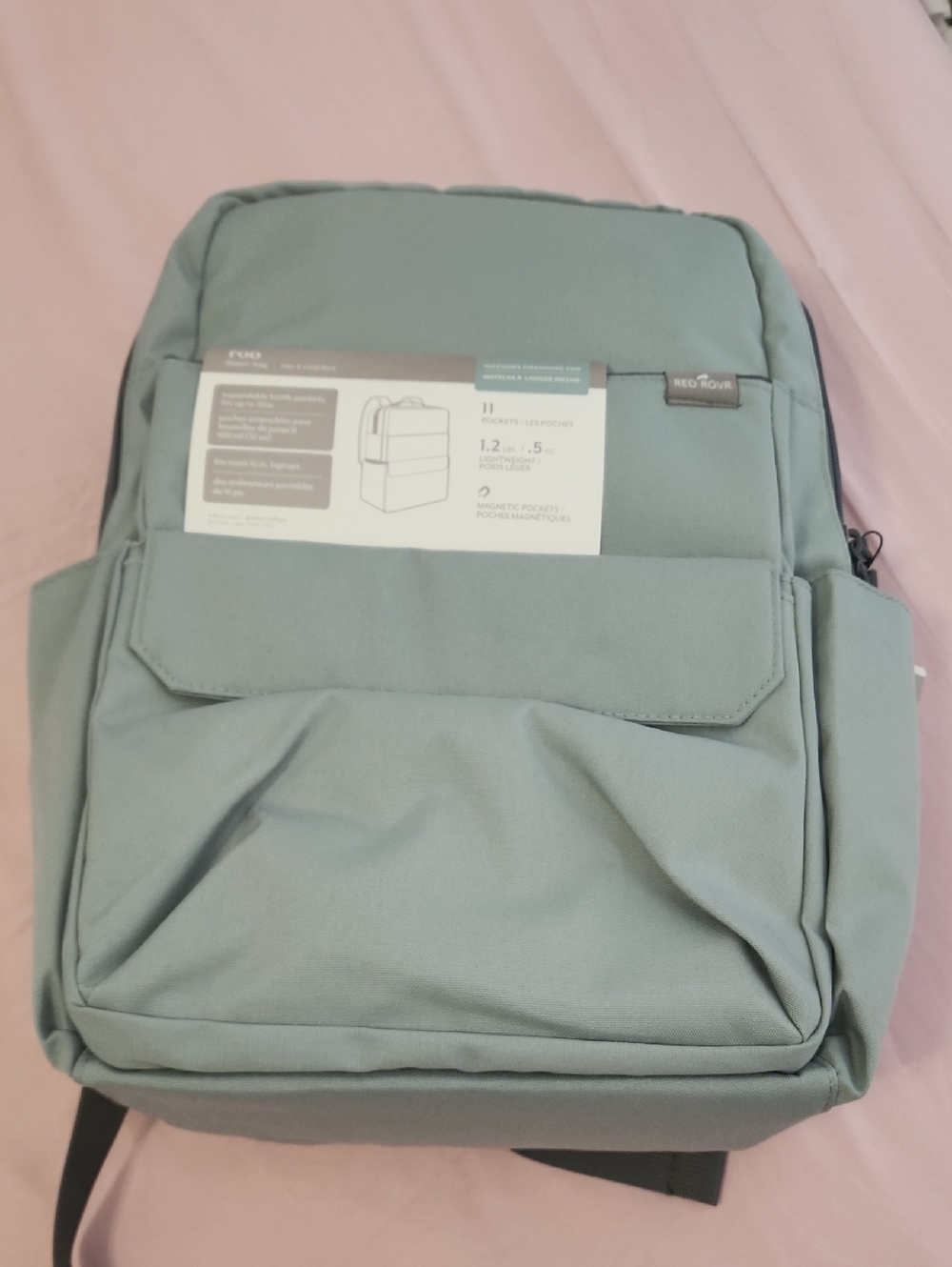 Minimalist Sage Green Diaper Bag – Parent-Friendly Organizer